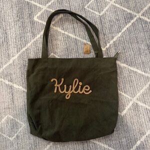 Olive Green Tote Bag